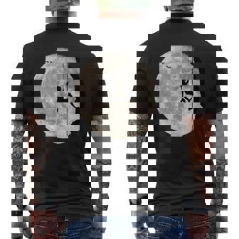 登山、フリークライミング、登山、ボルダリング、月 メンズTシャツ バックプリント - Kawaiitshirt