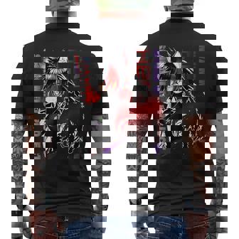 白猫プロジェクト ネコミミスト（闇の王子） Cooltyle メンズTシャツ バックプリント - Kawaiitshirt