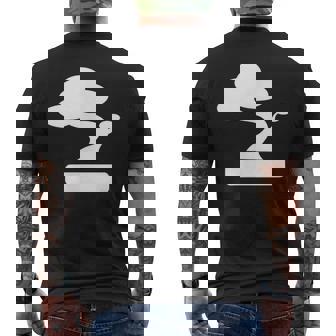 盆栽-ケンガイホキダチマツジュニパー盆栽 メンズTシャツ バックプリント - Kawaiitshirt