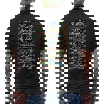 盆栽好きの棚盆栽 メンズTシャツ バックプリント - Kawaiitshirt