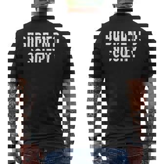 社会への負担 長袖tシャツ メンズTシャツ バックプリント - Kawaiitshirt