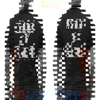 神の子 レトロ イエス 宗教 キリスト教 聖書 言葉 メンズTシャツ バックプリント - Kawaiitshirt