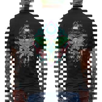 神秘的なルナモスムーンフローラルボーホーネイチャースピリットデザイン。 メンズTシャツ バックプリント - Kawaiitshirt