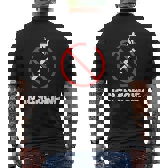 禁煙タバコ禁煙 メンズTシャツ バックプリント - Kawaiitshirt