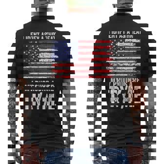 私が脅威だと判断した私の代名詞を試してみる私 メンズTシャツ バックプリント - Kawaiitshirt