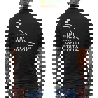 私には潜在的なエネルギーがあります-面白い物理学 メンズTシャツ バックプリント - Kawaiitshirt