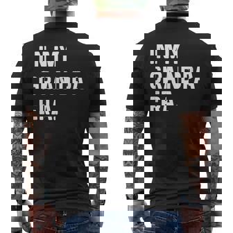 私のおじいちゃんの時代-新しいおじいちゃんパパ メンズTシャツ バックプリント - Kawaiitshirt