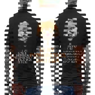 私のポメラニアンパパ時代 メンズTシャツ バックプリント - Kawaiitshirt
