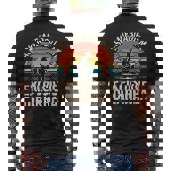 私の爆発的な下痢について私に尋ねてください メンズTシャツ バックプリント - Kawaiitshirt