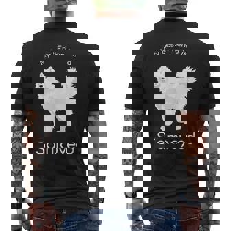 私の親友はサモエドです メンズTシャツ バックプリント - Kawaiitshirt