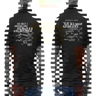 私はシーラカンスが本当に好きですok メンズTシャツ バックプリント - Kawaiitshirt