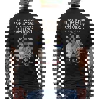 私はハト愛好家ですハト好き メンズTシャツ バックプリント - Kawaiitshirt