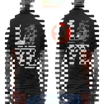 私はベルギーのマリノア子犬愛好家が大好きです メンズTシャツ バックプリント - Kawaiitshirt