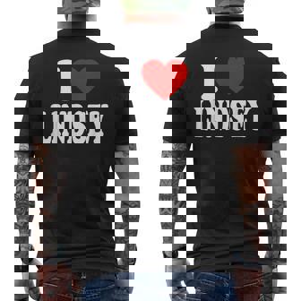 私はリンジーが大好きです メンズTシャツ バックプリント - Kawaiitshirt