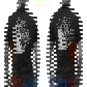 私は大きな雑種が大好きで、犬救助犬シェルターに嘘はつかない メンズTシャツ バックプリント - Kawaiitshirt