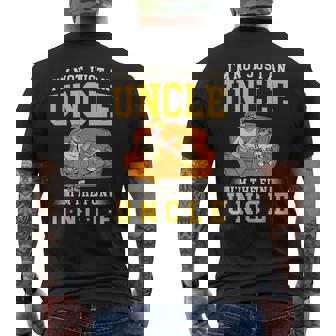 私は楽しいおじさんです 面白いパーティー愛好家のおじさん コスチュームのおじさん メンズTシャツ バックプリント - Kawaiitshirt