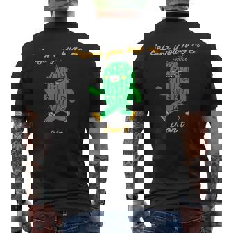 私を抱きしめる前にしないでください メンズTシャツ バックプリント - Kawaiitshirt