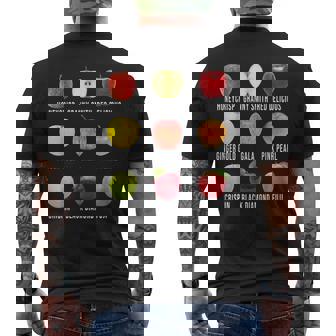 秋のリンゴ狩りアップルオーチャード ボーホー ファームフェッシュ メンズTシャツ バックプリント - Kawaiitshirt