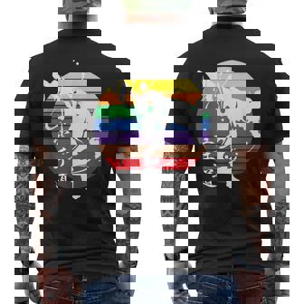 空手道 すべての帯色 横蹴 格闘技 スポーツ 運動選手 空手選手 メンズTシャツ バックプリント - Kawaiitshirt