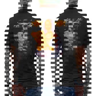 競馬 馬tシャツ モナリザ おもしろ ウマ レース 馬 乗馬 競馬 面白いtシャツ メンズ グッズ ネタ 大人 男性 メンズTシャツ バックプリント - Kawaiitshirt