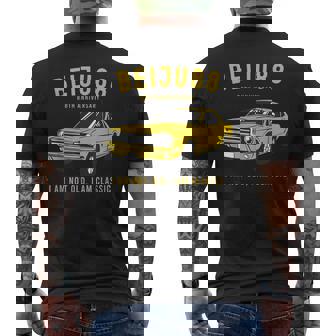 米寿祝い 車好き 父 男性 おしゃれ クラシックカー 88歳 I'm Not Old I'm Classic メンズTシャツ バックプリント - Kawaiitshirt