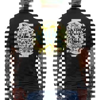 素敵な黄色い花と春の植物のための新しい成長スピーチ メンズTシャツ バックプリント - Kawaiitshirt