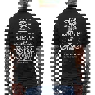 結婚23周年 結婚記念日 おもしろい 夫 妻 メンズTシャツ バックプリント - Kawaiitshirt