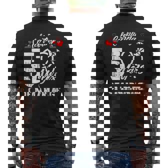 結婚5周年記念マッチング・ギフト メンズTシャツ バックプリント - Kawaiitshirt