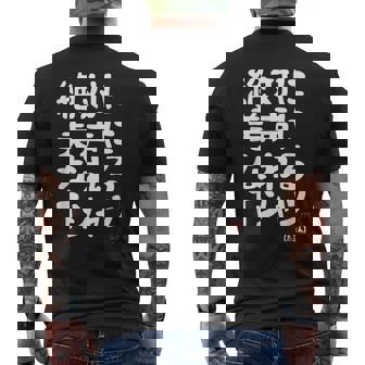 絶対に美声になれる ゲン担ぎ 音楽好き 歌好き 歌手 カラオケ好き ジョーク おもしろ ネタ 願掛け メンズTシャツ バックプリント - Kawaiitshirt