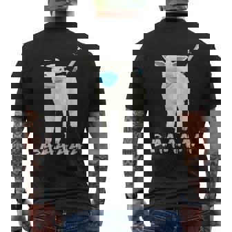 羊または羊 ワクチン防止マスク メンズTシャツ バックプリント - Kawaiitshirt