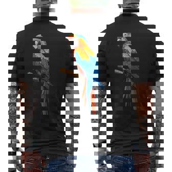 美しいオウム メンズTシャツ バックプリント - Kawaiitshirt