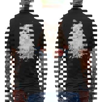 美しいラグドール猫 メンズTシャツ バックプリント - Kawaiitshirt