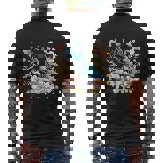 美しい昆虫アート カマキリ メンズTシャツ バックプリント - Kawaiitshirt