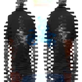 美的シルエット星宇宙スタントアートギャラクシーモトクロス メンズTシャツ バックプリント - Kawaiitshirt