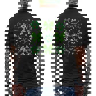 聖パトリックの日 犬 猫 コケット リボン シャムロック 聖パトリック メンズTシャツ バックプリント - Kawaiitshirt