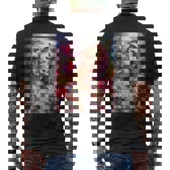 聖母、聖母マリア、聖母マリア、聖母 メンズTシャツ バックプリント - Kawaiitshirt