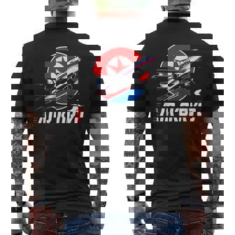 航空高麗 北朝鮮航空母艦 ソビエトツポレフ キム・ジョン メンズTシャツ バックプリント - Kawaiitshirt