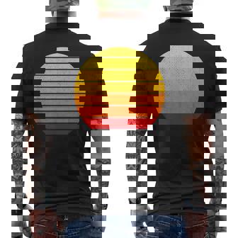 色の縞模様 メンズTシャツ バックプリント - Kawaiitshirt