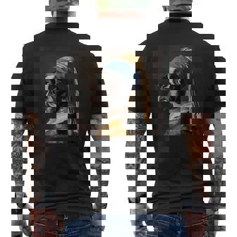 芸術におけるボストンテリア、 メンズTシャツ バックプリント - Kawaiitshirt