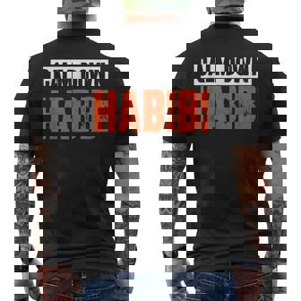 落ち着けハビビ メンズTシャツ バックプリント - Kawaiitshirt