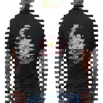 蓮の花 ヨガ 形而上学 メンズTシャツ バックプリント - Kawaiitshirt