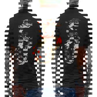 蛇 動物 モチーフ アート 蛇 メンズTシャツ バックプリント - Kawaiitshirt