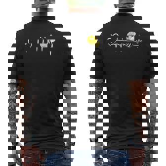 蜂 ハートビート 蜂 ハート 蜂 女王 ミツバチ メンズTシャツ バックプリント - Kawaiitshirt