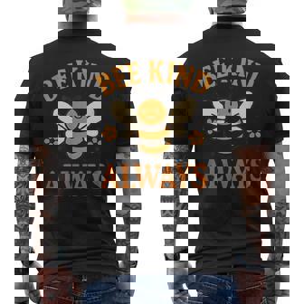 蜂はいつも優しく。先生の優しさ メンズTシャツ バックプリント - Kawaiitshirt