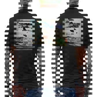 街の上で メンズTシャツ バックプリント - Kawaiitshirt