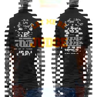 裁判官 司法裁判所 法務長官 裁判所 法廷 法廷 裁判官 小槌 メンズTシャツ バックプリント - Kawaiitshirt