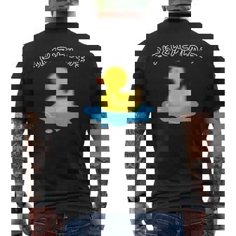 見にくいアヒルの子 動物 個性的 面白い 飲み会 ネタ ギャグ ボケ 宴会 笑える メンズTシャツ バックプリント - Kawaiitshirt