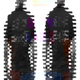 言うことを少なく見積もり-言う量を減らす メンズTシャツ バックプリント - Kawaiitshirt