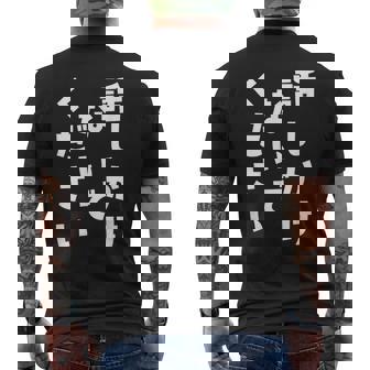 話しかけないでください 文字 メンズTシャツ バックプリント - Kawaiitshirt