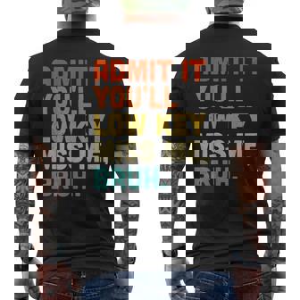 認めてくれよ控えめなミス・ミー・ブラッシュ・ファニー・ブラシ・ティーチャー メンズTシャツ バックプリント - Kawaiitshirt